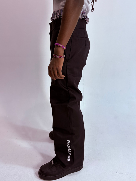 BLACK NeverThemF*cks Chinos Pants