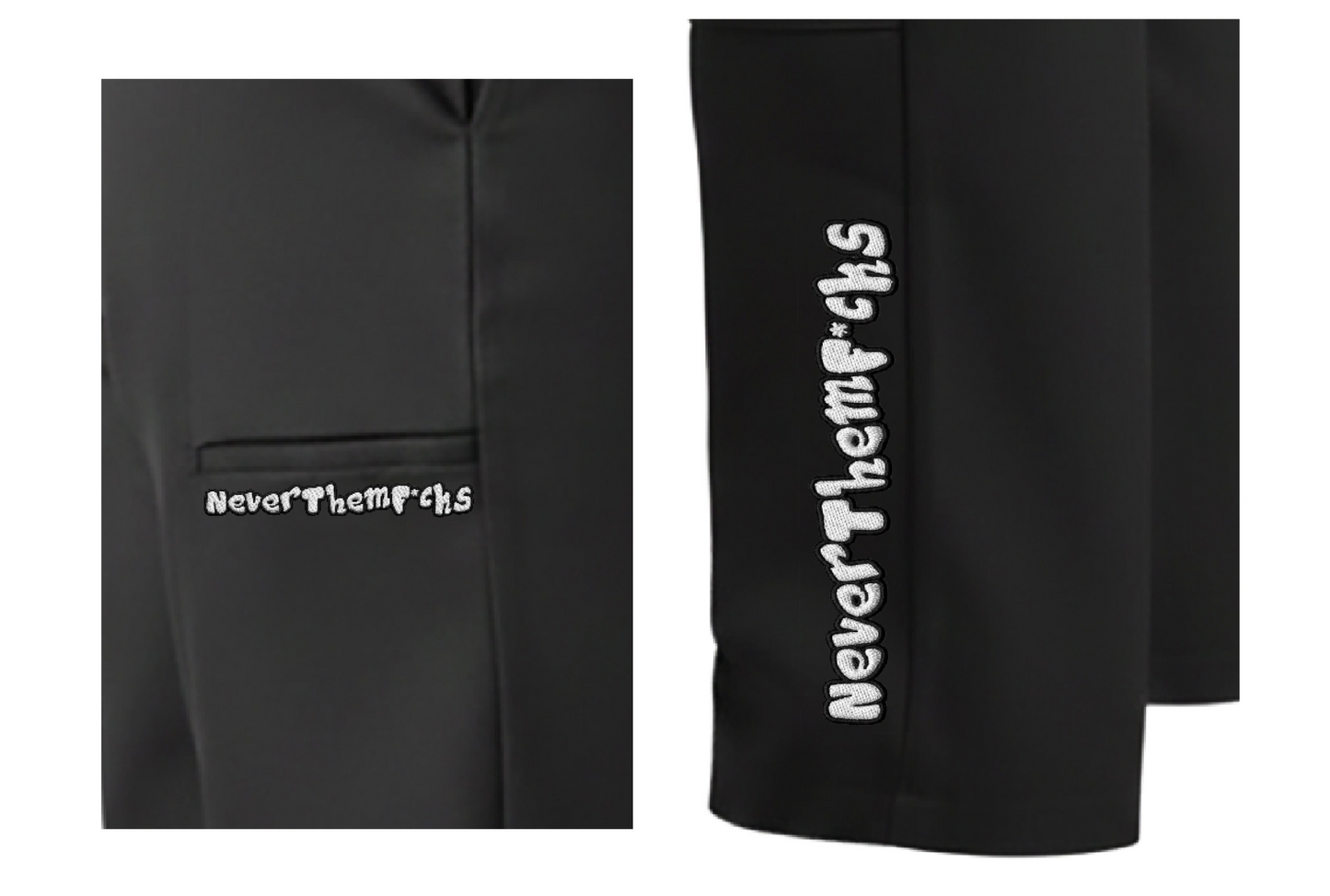 BLACK NeverThemF*cks Chinos Pants