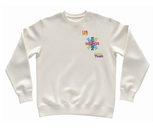 WHITE USNEVERTHEM SWEATER