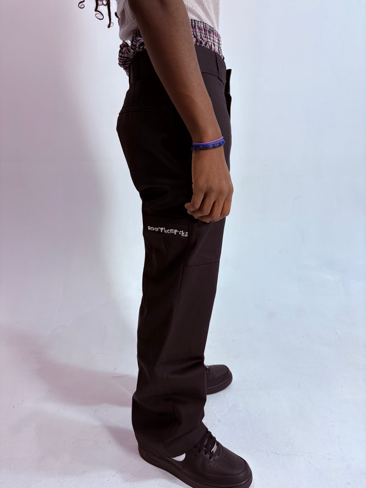 BLACK NeverThemF*cks Chinos Pants
